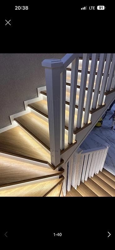 бу красофки: Агач тепкичи Жеке менчик үй үчүн, Акысыз жеткирүү, Жыгачтын туру: Лиственница, Тепкичтин формасы: Түз, Стиль: Лофт — 7