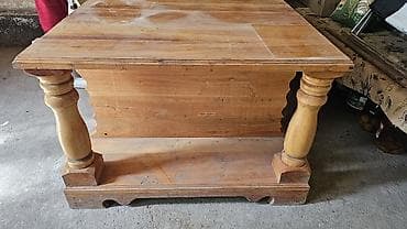 реставрация мебели журнальный столик: Деревянный журнальный стол с ящиками - Материал: массив дерева — 2