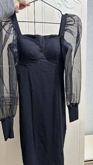 шифоновое платье: Вечернее платье, Коктейльное, Шифон, С рукавами, Корсет, S, M — 4