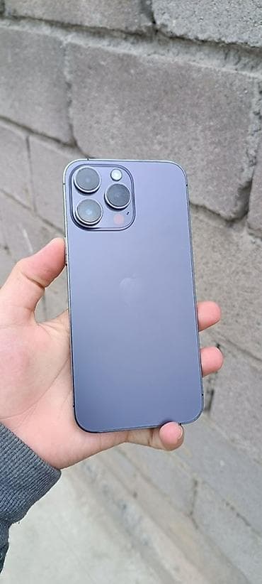 iphone xs max: IPhone 14 Pro Max, Б/у, 256 ГБ, Deep Purple, Защитное стекло, Наушники, Чехол, 75 % — 6