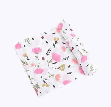 детский одеял: Муслиновые пелёнки, 100% хлопок. Мягкие, удобные, хорошо впитывают — 3