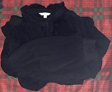 Блузки: Блузка б/у, размер на бирке xl. Рукава-фонарики — 1
