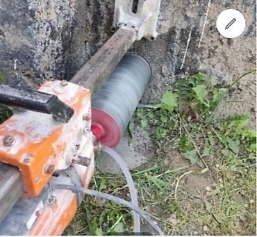 Бургулап тешүү, бургулоо: Алмазное бурение отверстий в бетоне, кирпиче и камне - — 1