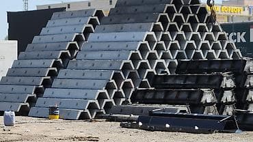 бетонный калцо: Водоотводный лоток, Дорожный, Трапециевидный — 3