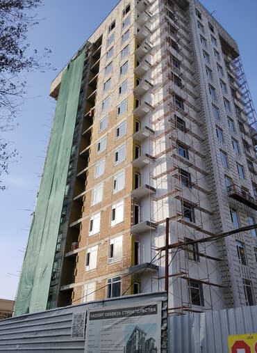 арчалы дом: 2 комнаты, 49 м², Элитка, 12 этаж, ПСО (под самоотделку) — 1