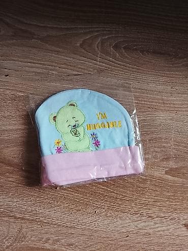 Детская шапочка для новорождённого - Цвет: нежно-голубой верх