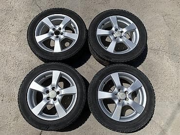 Колеса в сборе 205 / 55 / R 16, Зима, Б/у, Комплект, Легковые, Литые, отверстий - 5