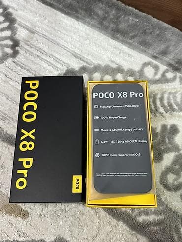Poco X8 Pro, Б/у, 256 ГБ, цвет - Черный, 2 SIM — 3