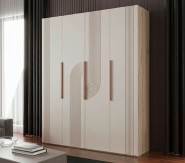 трехстворчатый шкаф: Шкаф для одежды, Прямой, ЛДСП — 1