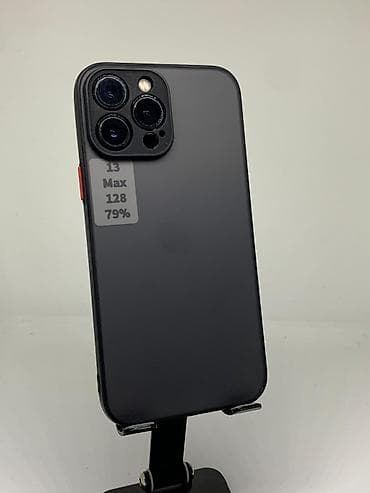 apple 12: IPhone 13 Pro Max, Б/у, 128 ГБ, Графит, Защитное стекло, Чехол, 79 % — 5