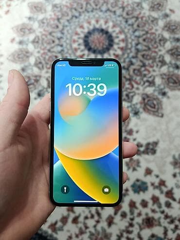 Apple iPhone: IPhone X, 64 ГБ, Серебристый — 1
