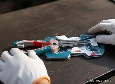 Плоскогубцы изогнутые (утконосы) TOTAL Industrial TH12A8165 - Длина