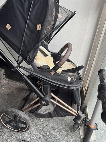 коляски cybex: Коляска, Cybex, цвет - Черный, Б/у — 2