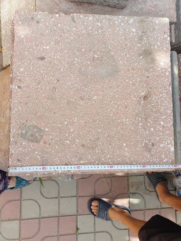 алмазная мазайка: Советские тротуарные, напольные плитки с мраморными крошками 200сом за — 2