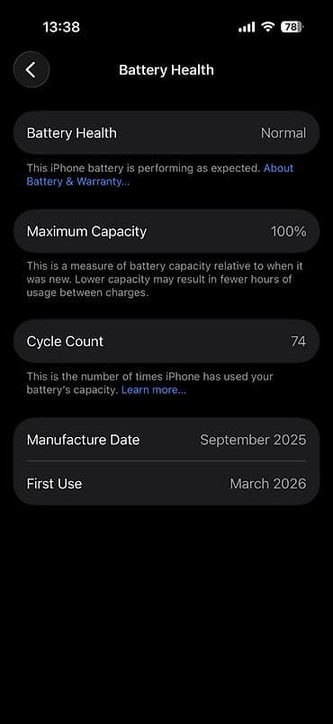 16 iphone: IPhone 17 Pro, Б/у, 256 ГБ, Оранжевый, Зарядное устройство, Защитное стекло, Чехол, 100 % — 7