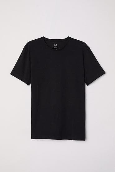 Мужская футболка, M, H&M, Новый, цвет - Черный, Самовывоз at lalafo.kg Мужская футболка, M, H&M, Новый, цвет - Черный, Самовывоз