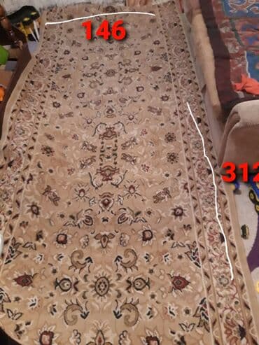 Ковровая дорожка Б/у, 180 см * 1 пог. м, Хлопок