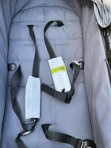 бишкек коляска: Детская коляска 2-в-1 (люлька/прогулочный блок), серый цвет. Основные — 1