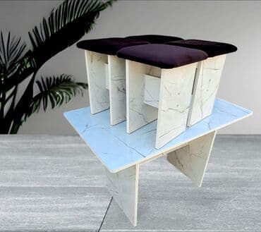 кухонные столы и стулья в бишкеке: Кухонный стол и стул, Новый, Самовывоз, Платная доставка — 1