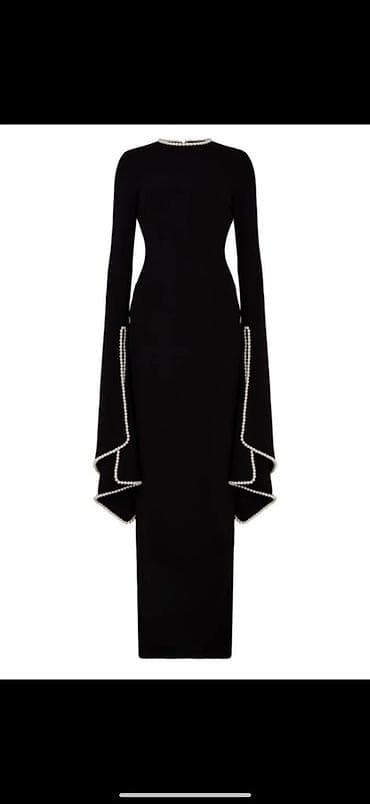 Вечернее платье, Классическое, Длинная модель, С рукавами, S, M