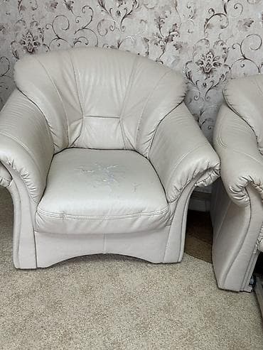 раскладной диван: Комплект мягкой мебели, цвет - Бежевый — 5