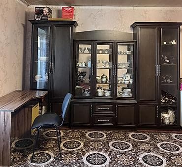 Стенки-шкафы: Стенка-шкаф, Тип стенки-шкафа: Модульная, Для зала, Особенности: Для хранения посуды — 2