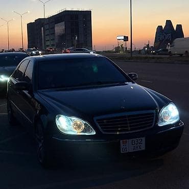 Mercedes-Benz S-Class: 2002 г., 5 л, Автомат, Бензин, Седан lalafo.kg да Mercedes-Benz S-Class: 2002 г., 5 л, Автомат, Бензин, Седан