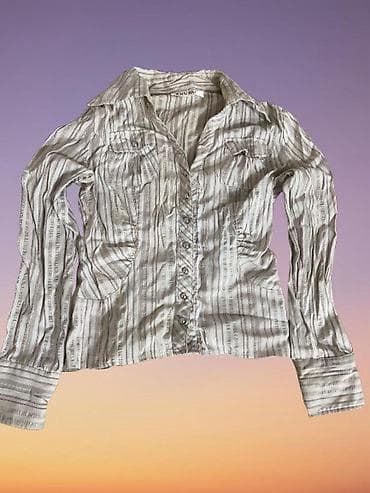 m16 mini: Блузы, рубашки 1)Рубашка в западном стиле с контрастным кантом и — 2