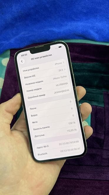iphone plus: IPhone 13 Pro, Б/у, 128 ГБ, Черный, Чехол, Защитное стекло, 85 % — 6