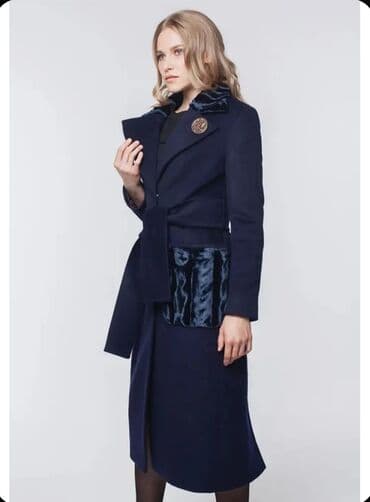 кошелек на пояс женский: Пальто, Классика, Зима, Кашемир, По колено, С поясом, L — 3