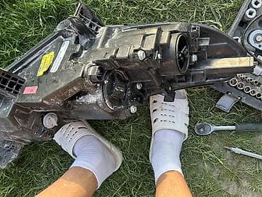 Автозапчасти: Передняя левая фара Hyundai 2018 г., Б/у, Оригинал, США — 6