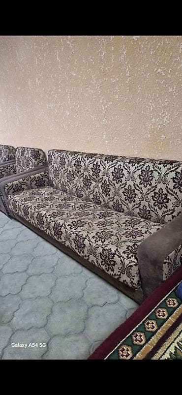 кухонный гарнитур бу купить: Комплект мягкой мебели, цвет - Коричневый — 2