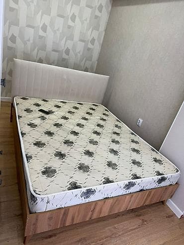 2х кровать: Двуспальная кровать, С матрасом, длина - 200 см — 2
