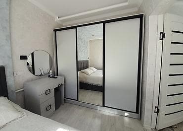 Спальный гарнитур, Двуспальная кровать, цвет - Серый