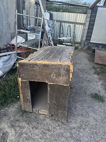 пенопласт ящик: Теплая деревянная будка для собаки. - Материал: массивные доски — 3