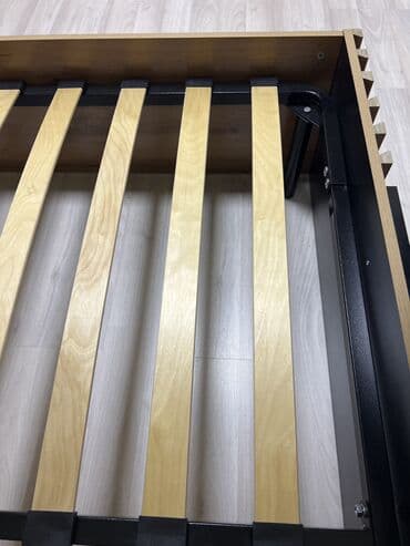 мебель аламедин: Уктоочу бөлмө гарнитуру, Эки кишилик керебет, ДСП, түсү - Күрөң — 8