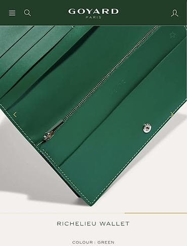 mi bend 8: Goyard Richelieu Wallet — длинное портмоне в зелёном цвете. - — 1