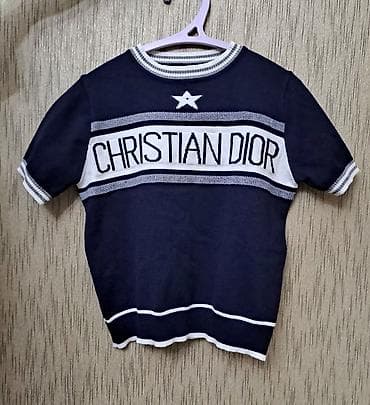 dior куртка: Футболка с коротким рукавом Christian Dior (реплика) - Трикотажная — 2