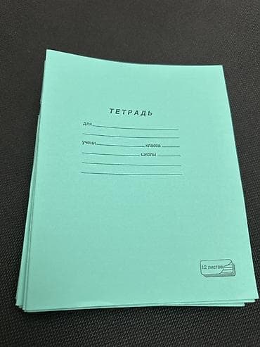 Үй жана бакча: Классические школьные тетради, 12 листов В линейку - Формат: школьная — 2