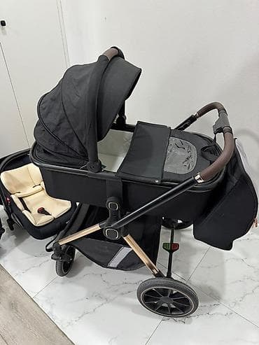 Детская коляска 3 в 1 Комплектация: - Люлька для новорождённого с