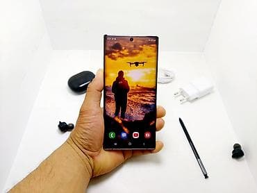 iphone kg: Samsung Note 10 Plus, Б/у, 256 ГБ, цвет - Серебристый, 1 SIM — 2