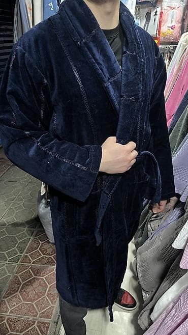 халат: Мужской банный халат ✨ 💯 хлопок | M L XL 2XL 3XL 4XL 0-2500 сом — 4