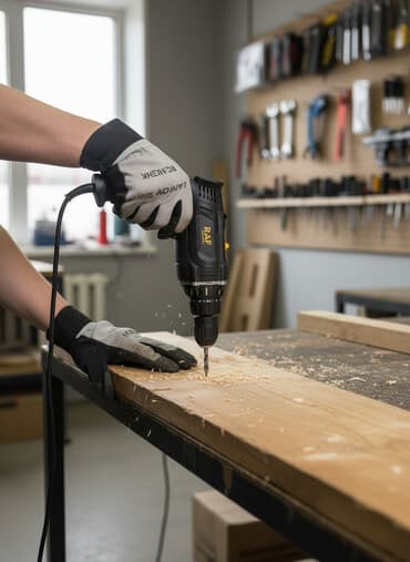 Дрель-шуруповерт с ударным механизмом, предназначенная для