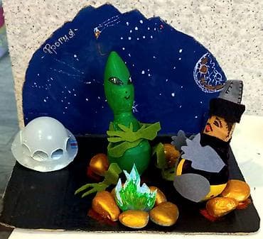 дачная качеля: Поделки в школу, поделки в садик, поделка космос, и др — 4