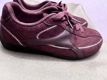 черная обувь: Кроссовки бордового цвета - Материал верха: комбинированный — — 3