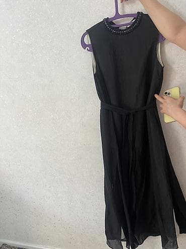 lining 38: Элегантное женское платье, двухслойное - в черном и нежный бежевый — 5