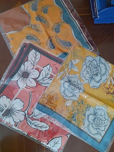 Жеке буюмдар: Моюн орогуч, Жаңы, Аялдарга, түсү - Сары — 1