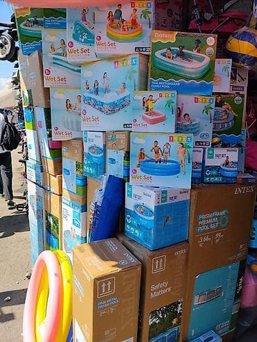 Надувные и каркасные бассейны Intex/Bestway — ассортимент для двора и at lalafo.kg Надувные и каркасные бассейны Intex/Bestway — ассортимент для двора и