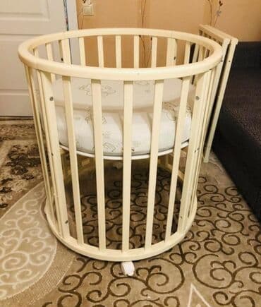 Детская односпальная кровать, Б/у, Для девочки, Для мальчика, С матрасом, Дерево, Платная доставка, Самовывоз, Бесплатная доставка