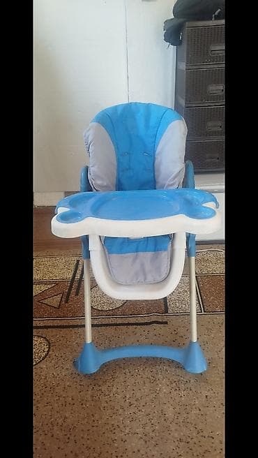 small table: Стульчик для кормления, Другой бренд, Пластик, Другой вид, цвет - Голубой — 2